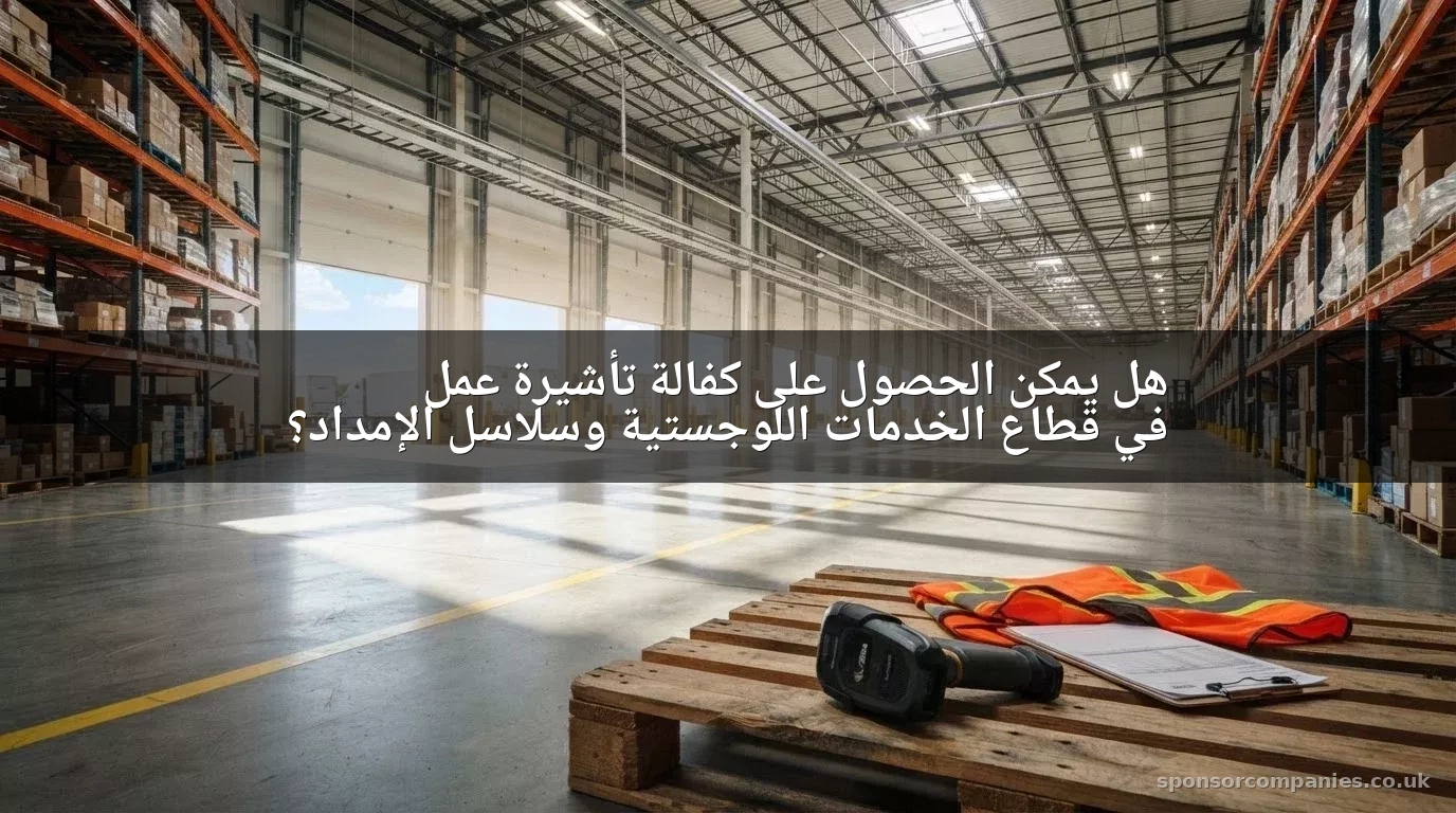 هل يمكن الحصول على كفالة تأشيرة عمل في قطاع الخدمات اللوجستية وسلاسل الإمداد؟