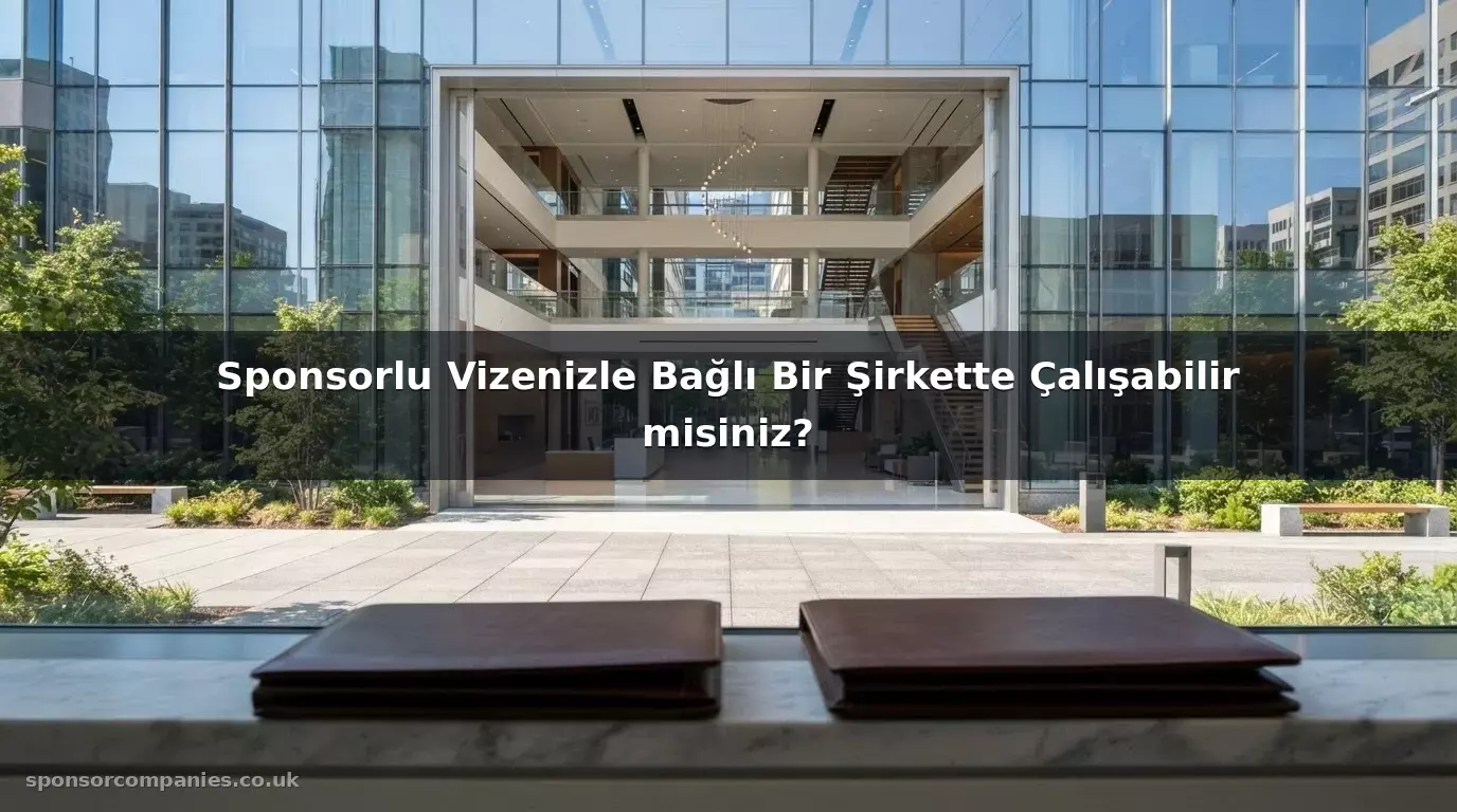 Sponsorlu Vizenizle Bağlı Bir Şirkette Çalışabilir misiniz?