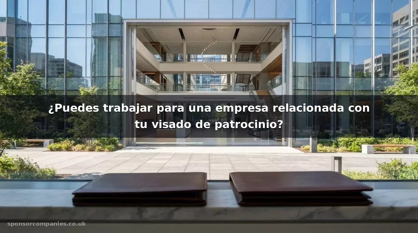 ¿Puedes trabajar para una empresa relacionada con tu visado de patrocinio?