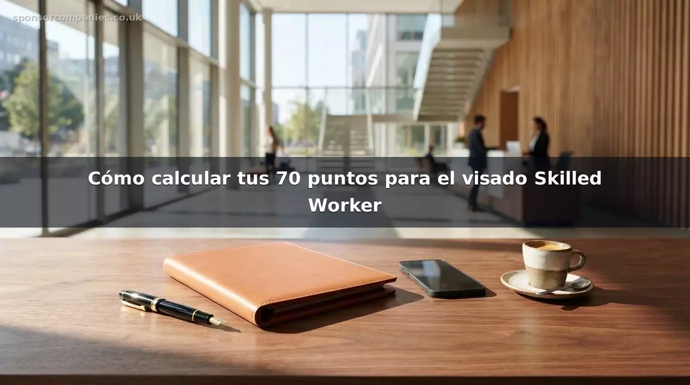 Cómo calcular tus 70 puntos para el visado Skilled Worker