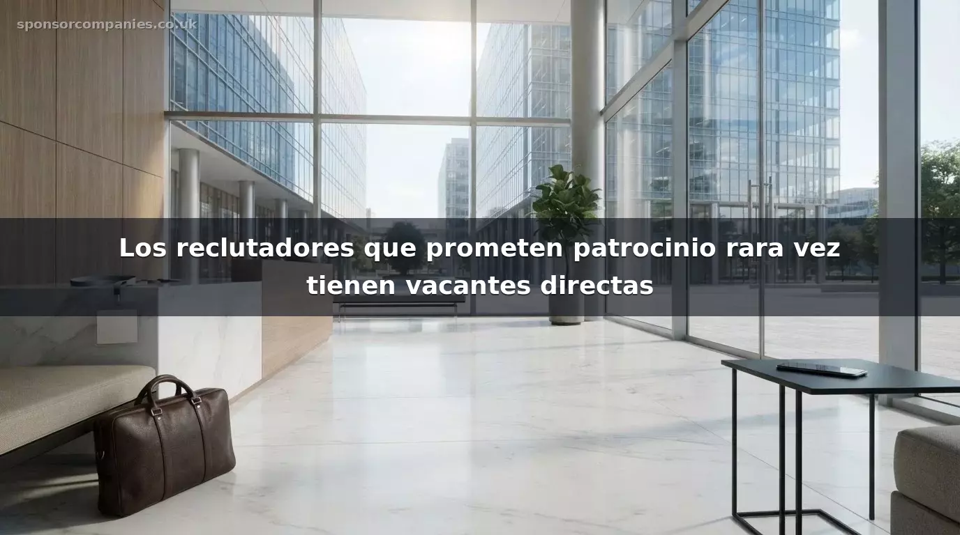 Los reclutadores que prometen patrocinio rara vez tienen vacantes directas