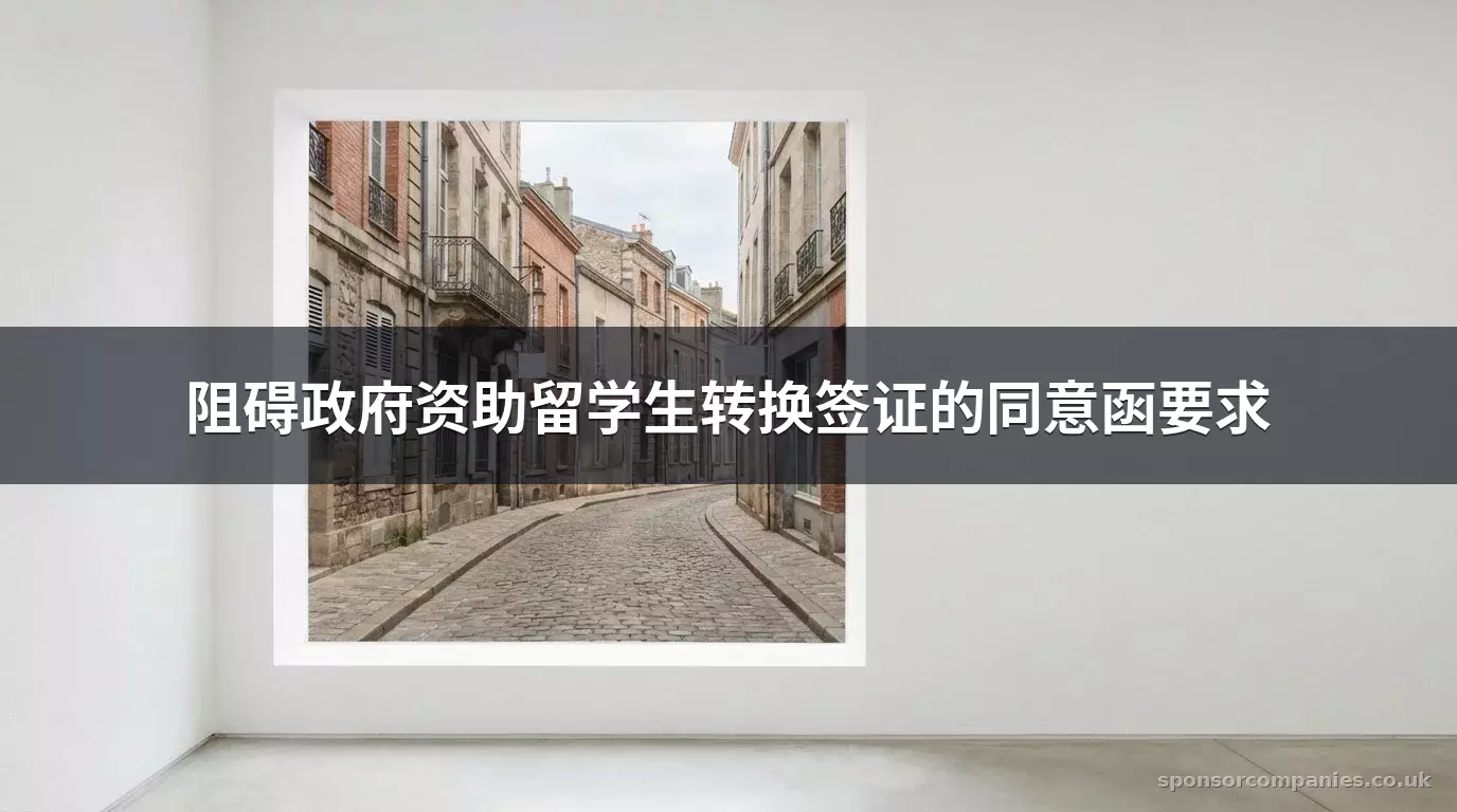 阻碍政府资助留学生转换签证的同意函要求