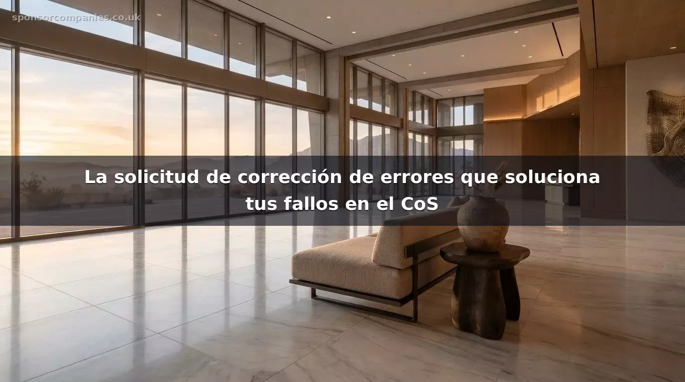 La solicitud de corrección de errores que soluciona tus fallos en el CoS