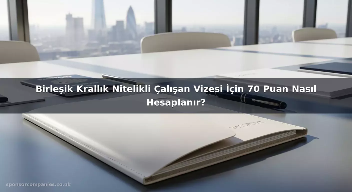 Birleşik Krallık Nitelikli Çalışan Vizesi İçin 70 Puan Nasıl Hesaplanır?