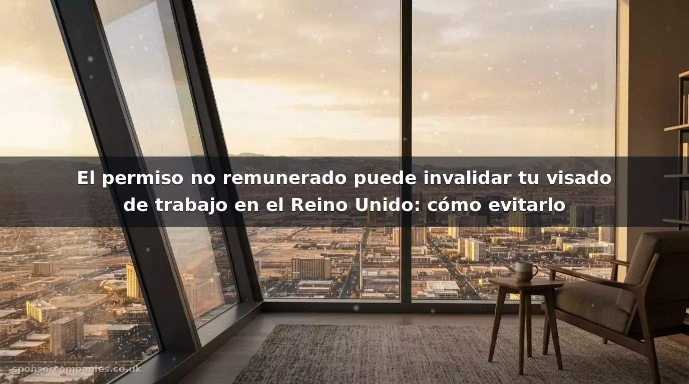 El permiso no remunerado puede invalidar tu visado de trabajo en el Reino Unido: cómo evitarlo