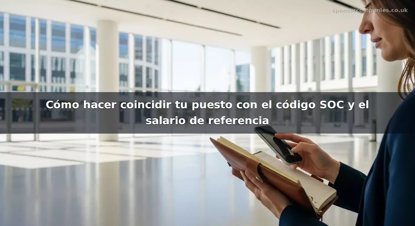 Cómo hacer coincidir tu puesto con el código SOC y el salario de referencia