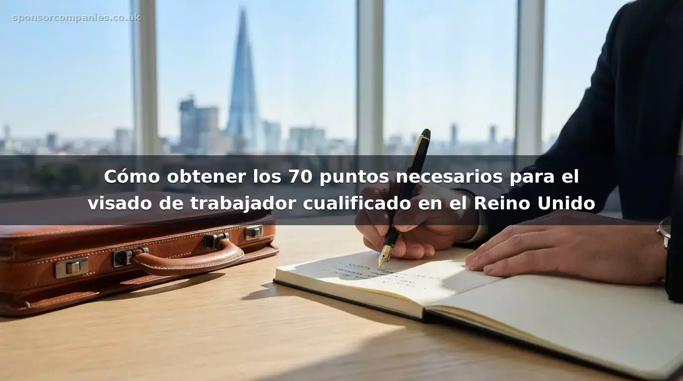 Cómo obtener los 70 puntos necesarios para el visado de trabajador cualificado en el Reino Unido