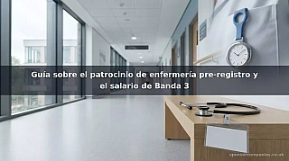 Guía sobre el patrocinio de enfermería pre-registro y el salario de Banda 3