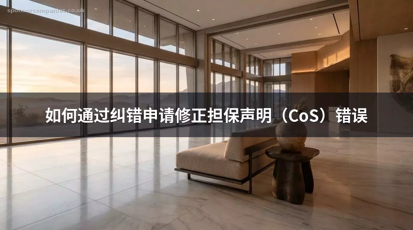 如何通过纠错申请修正担保声明（CoS）错误