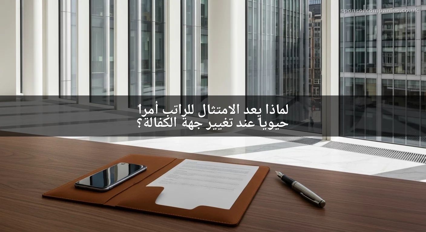 لماذا يعد الامتثال للراتب أمراً حيوياً عند تغيير جهة الكفالة؟