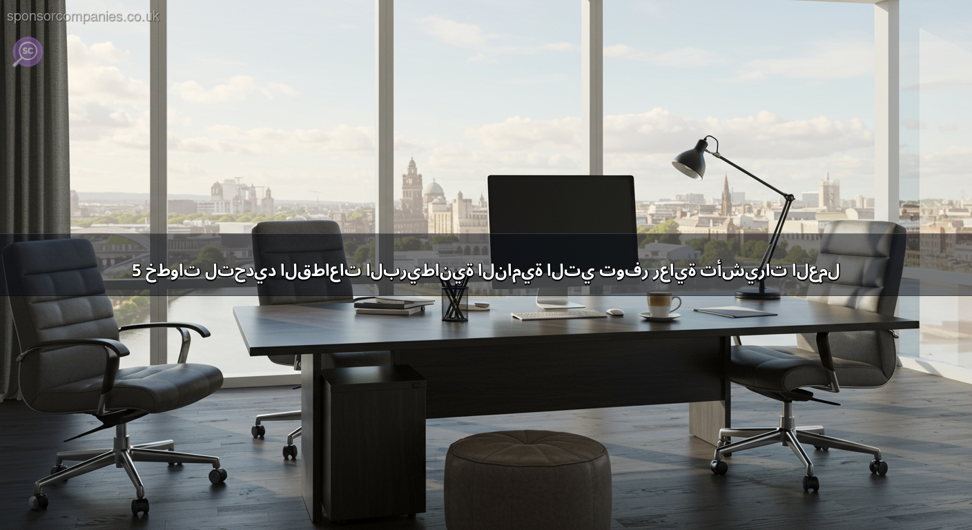 5 خطوات لتحديد القطاعات البريطانية النامية التي توفر رعاية تأشيرات العمل