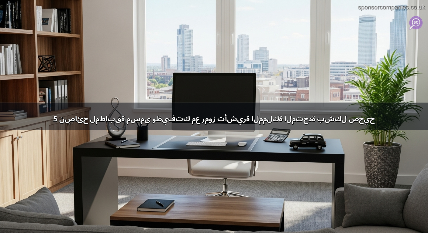 5 نصائح لمطابقة مسمى وظيفتك مع رموز تأشيرة المملكة المتحدة بشكل صحيح