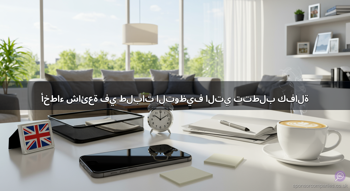 أخطاء شائعة في طلبات التوظيف التي تتطلب كفالة