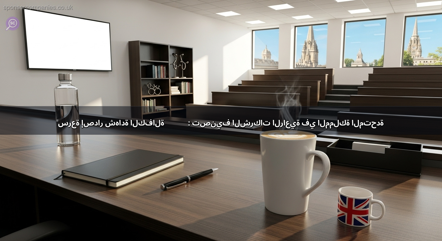سرعة إصدار شهادة الكفالة (CoS): تصنيف الشركات الراعية في المملكة المتحدة