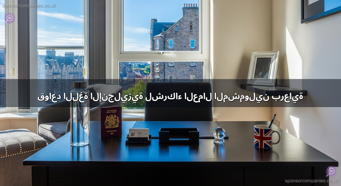 قواعد اللغة الإنجليزية لشركاء العمال المشمولين برعاية