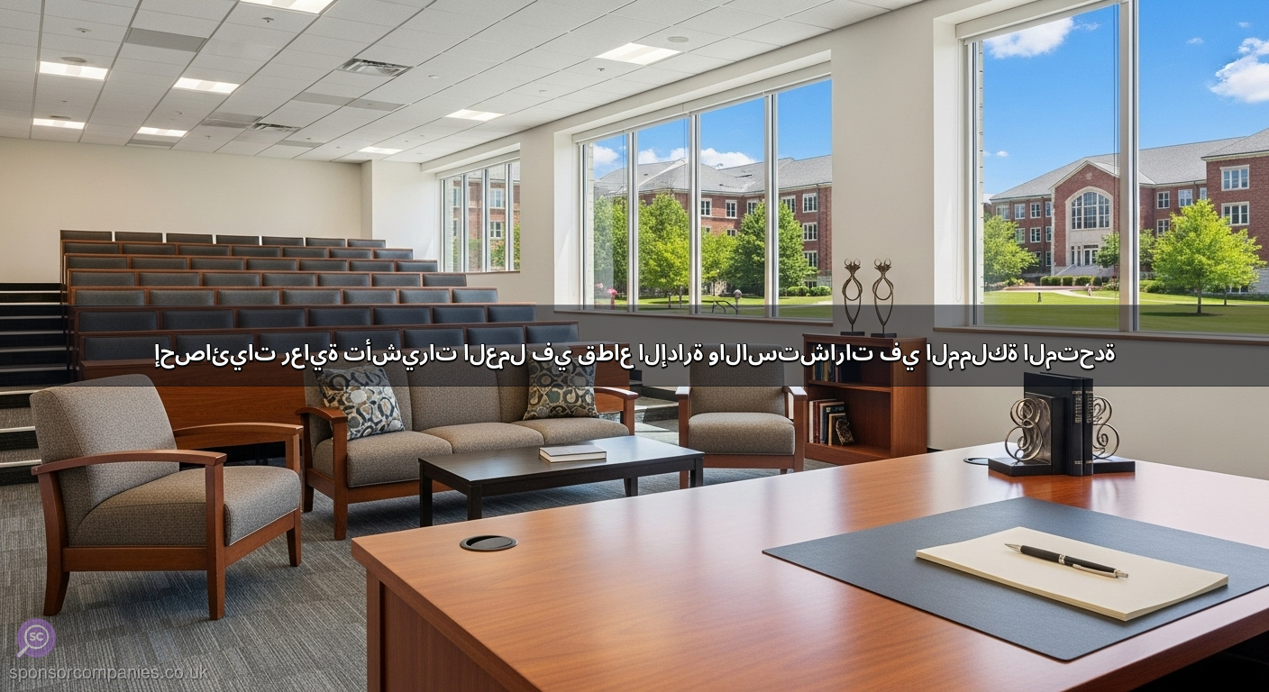 إحصائيات رعاية تأشيرات العمل في قطاع الإدارة والاستشارات في المملكة المتحدة