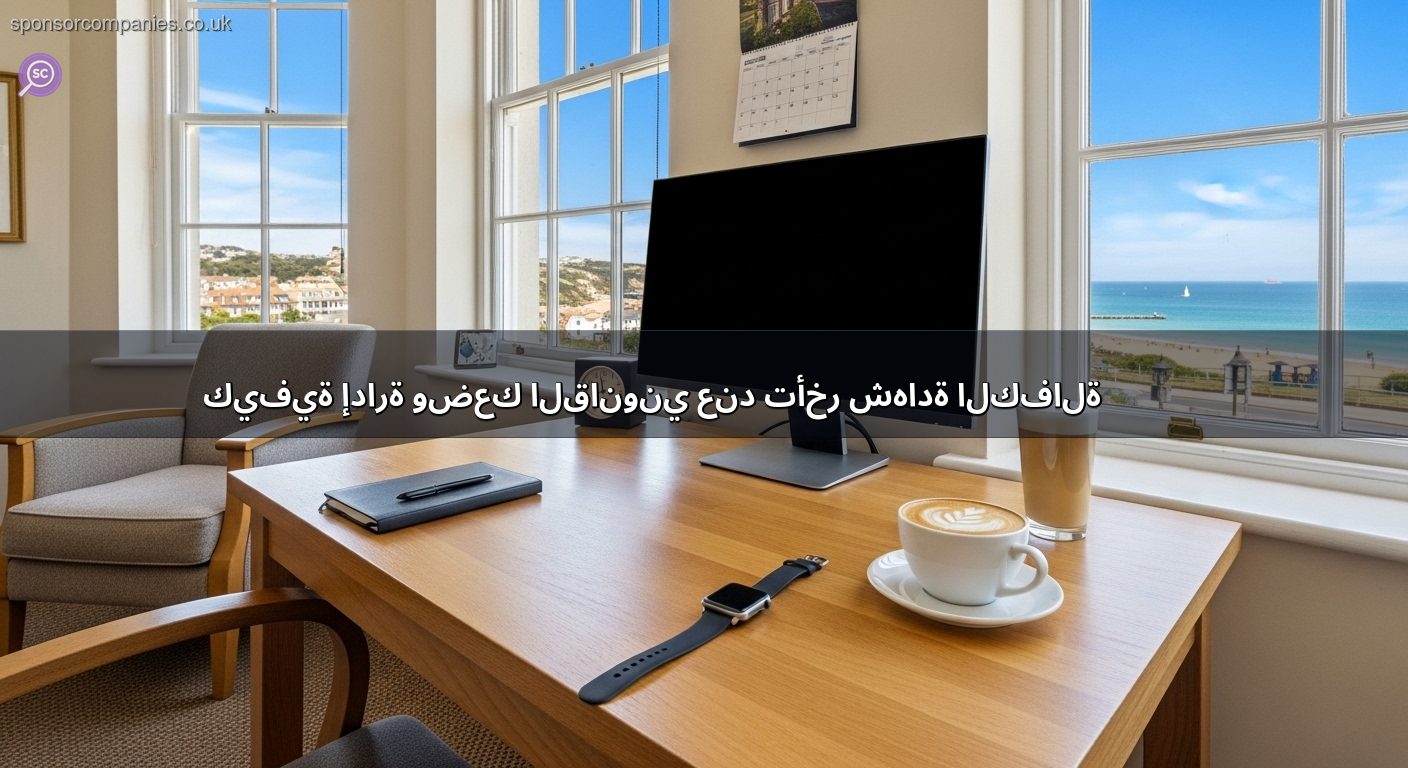 كيفية إدارة وضعك القانوني عند تأخر شهادة الكفالة (CoS)