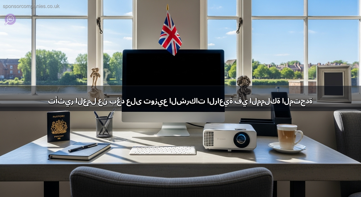 تأثير العمل عن بُعد على توزيع الشركات الراعية في المملكة المتحدة