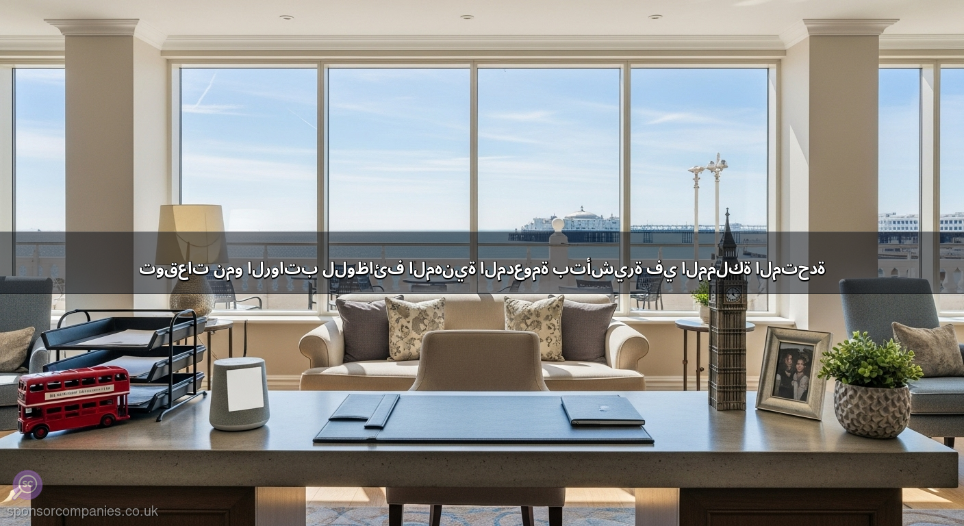 توقعات نمو الرواتب للوظائف المهنية المدعومة بتأشيرة في المملكة المتحدة