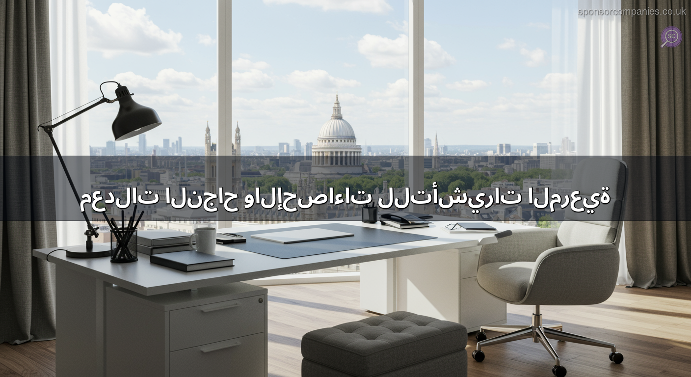 معدلات النجاح والإحصاءات للتأشيرات المرعية