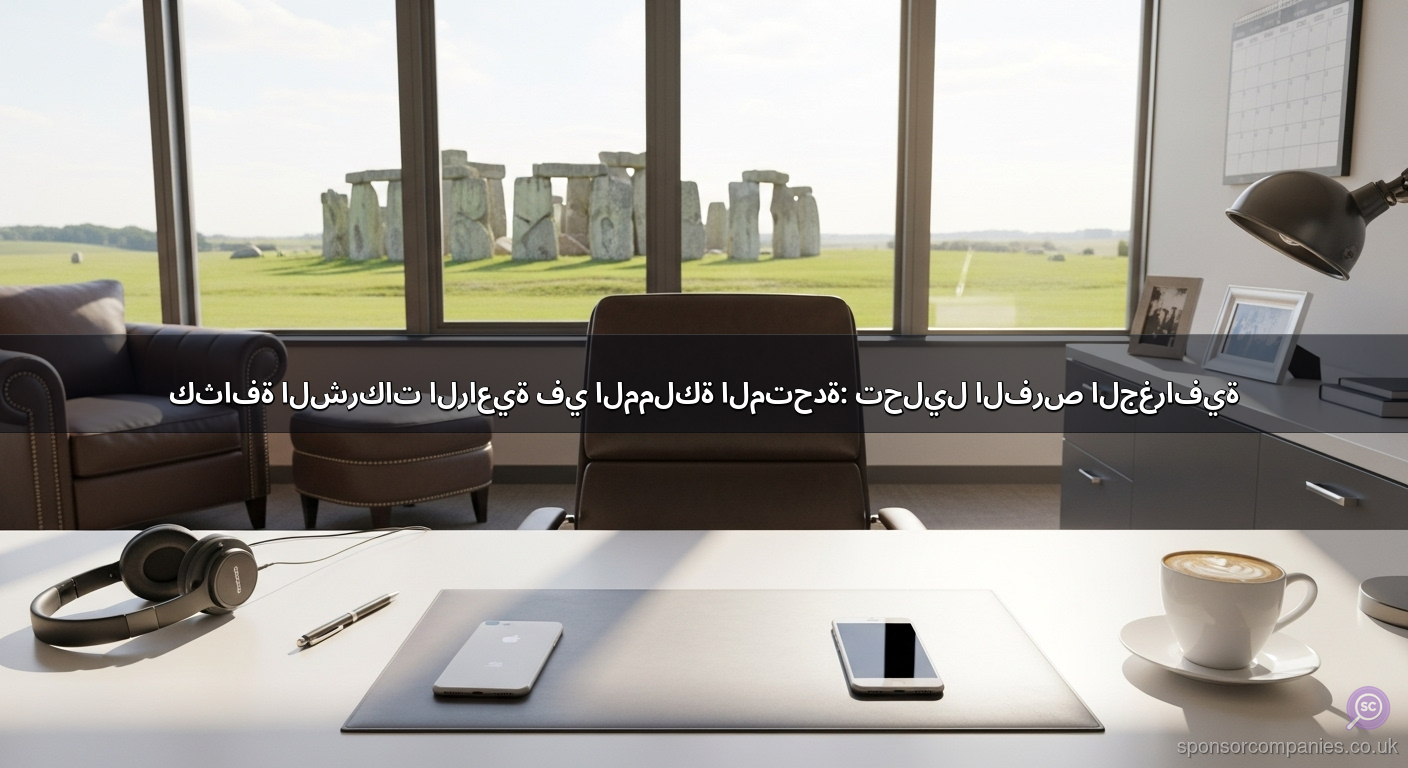 كثافة الشركات الراعية في المملكة المتحدة: تحليل الفرص الجغرافية
