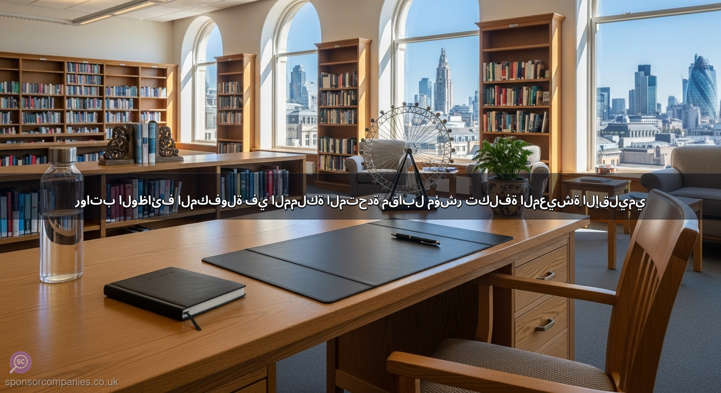 رواتب الوظائف المكفولة في المملكة المتحدة مقابل مؤشر تكلفة المعيشة الإقليمي