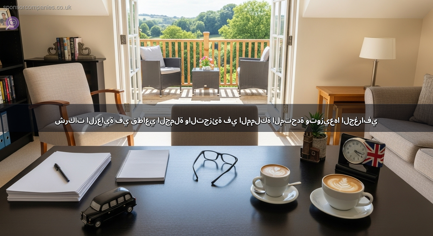 شركات الرعاية في قطاعي الجملة والتجزئة في المملكة المتحدة وتوزيعها الجغرافي
