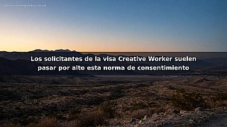 Los solicitantes de la visa Creative Worker suelen pasar por alto esta norma de consentimiento