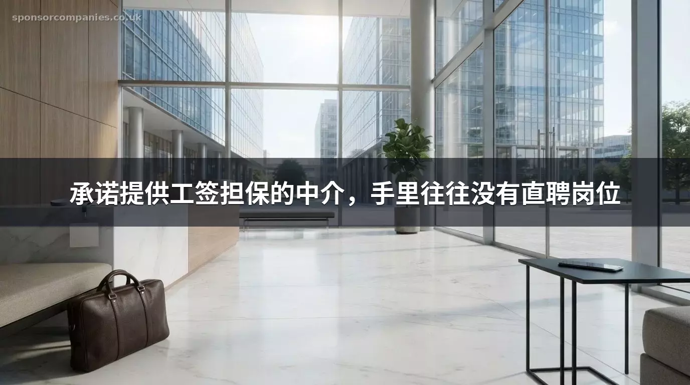 承诺提供工签担保的中介，手里往往没有直聘岗位