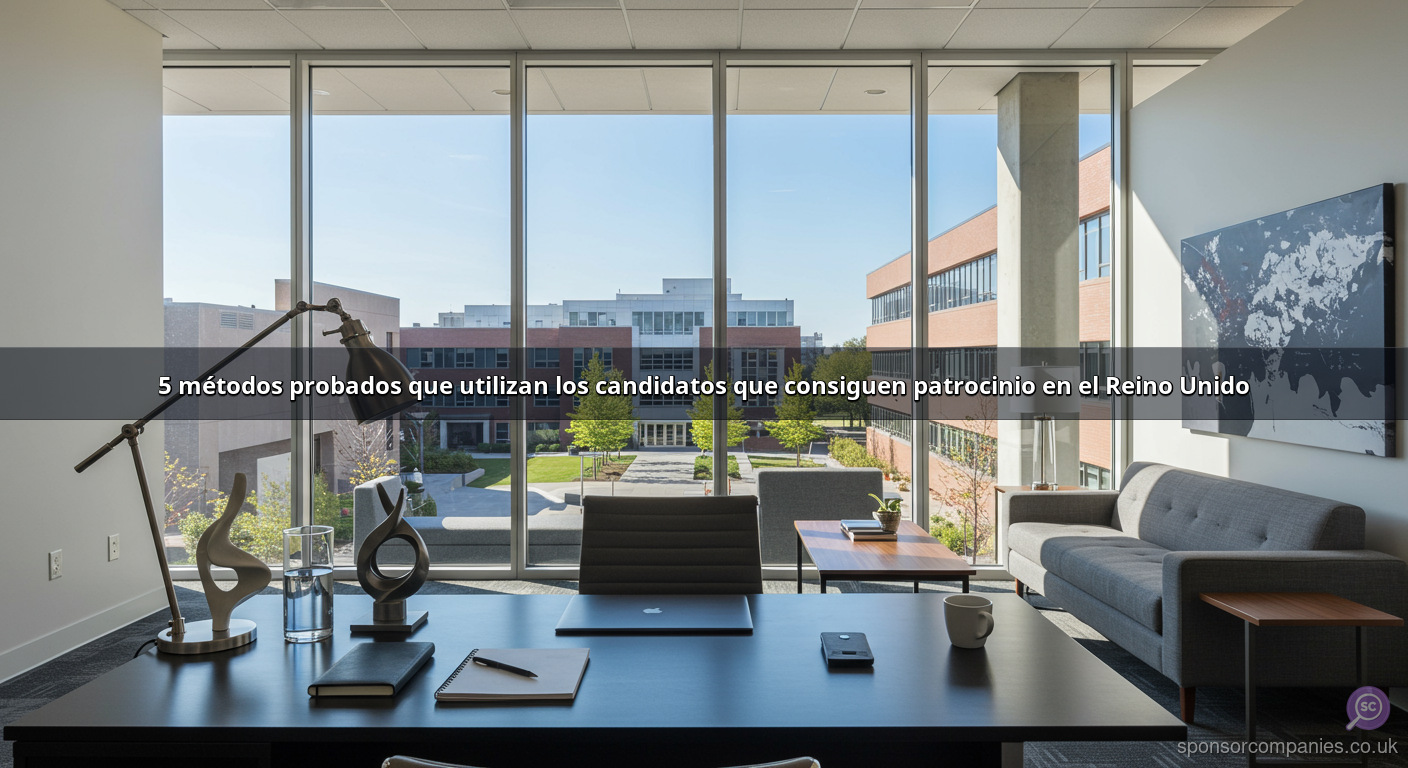 5 métodos probados que utilizan los candidatos que consiguen patrocinio en el Reino Unido