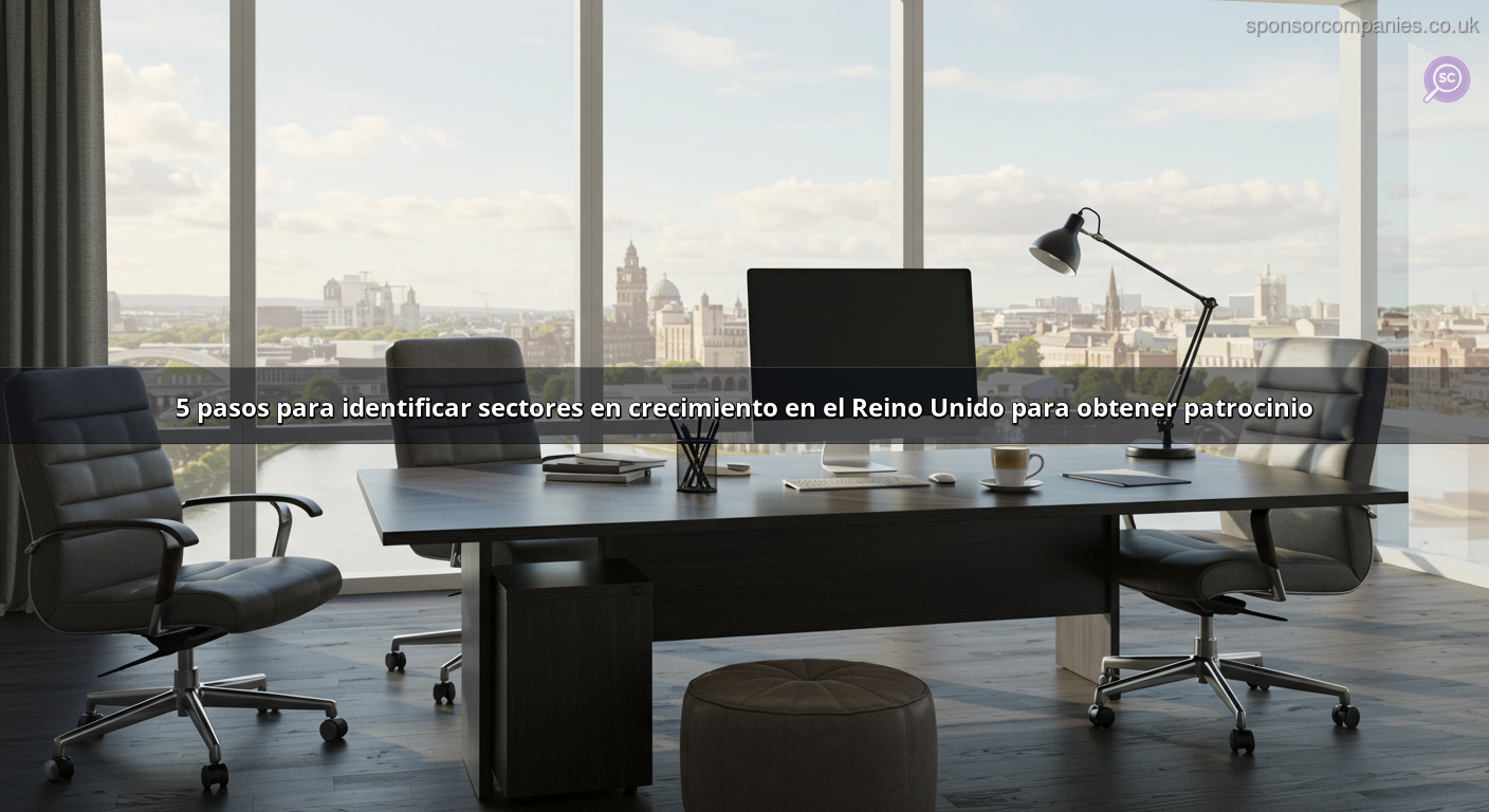 5 pasos para identificar sectores en crecimiento en el Reino Unido para obtener patrocinio