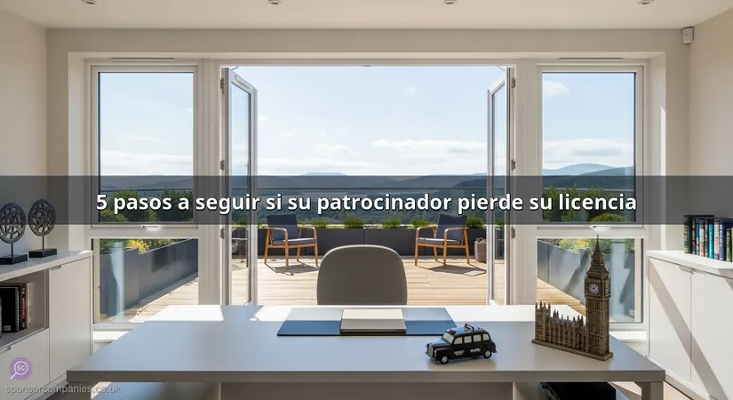 5 pasos a seguir si su patrocinador pierde su licencia