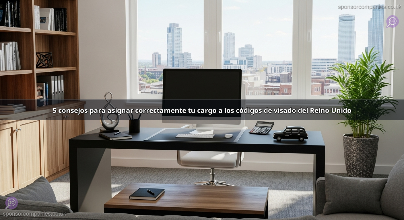 5 consejos para asignar correctamente tu cargo a los códigos de visado del Reino Unido