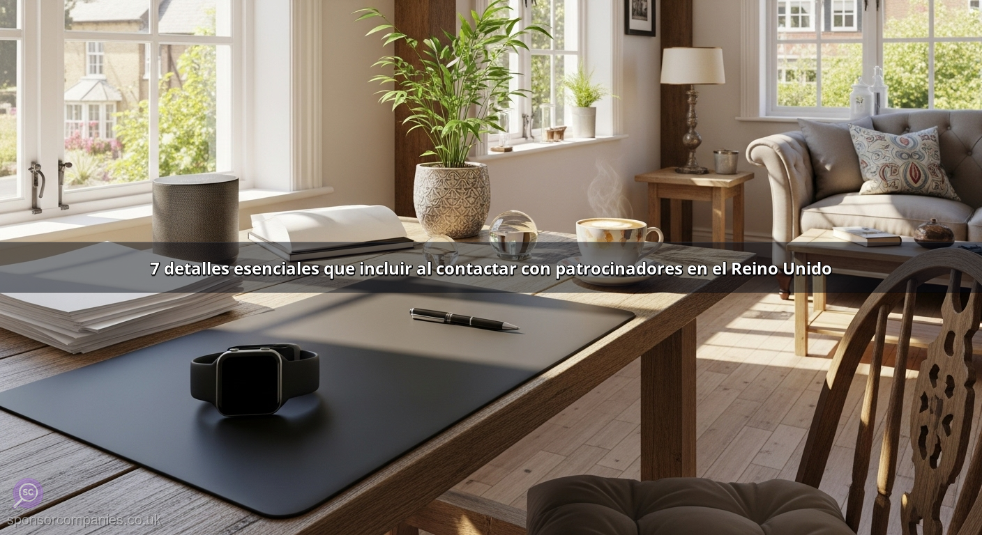 7 detalles esenciales que incluir al contactar con patrocinadores en el Reino Unido
