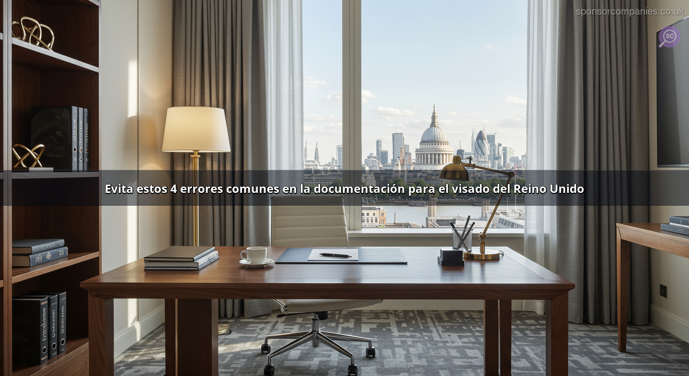 Evita estos 4 errores comunes en la documentación para el visado del Reino Unido