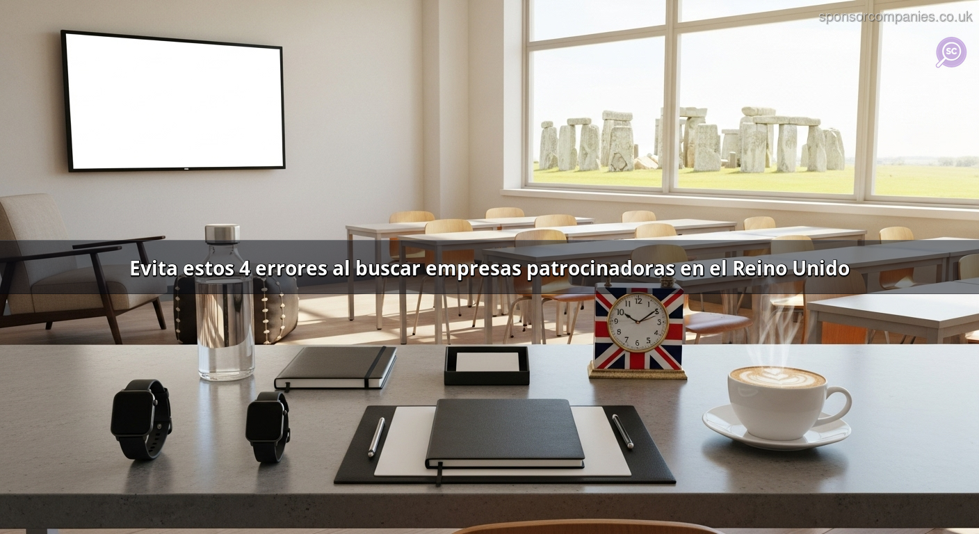 Evita estos 4 errores al buscar empresas patrocinadoras en el Reino Unido