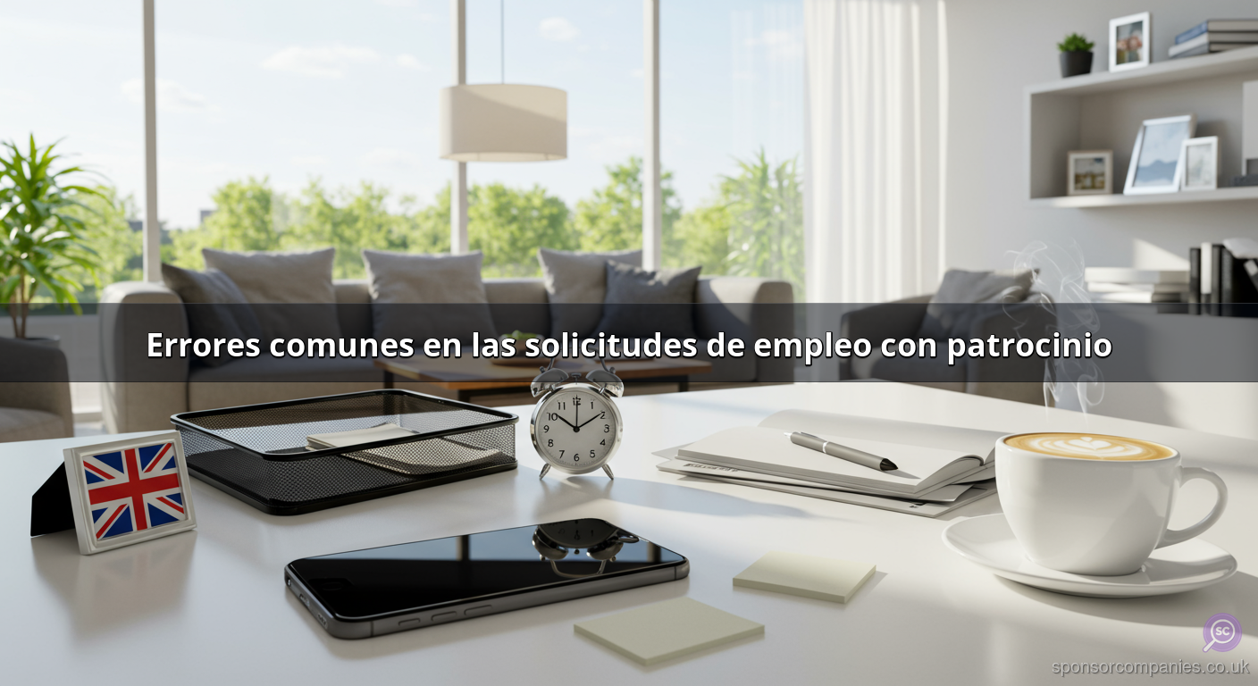 Errores comunes en las solicitudes de empleo con patrocinio