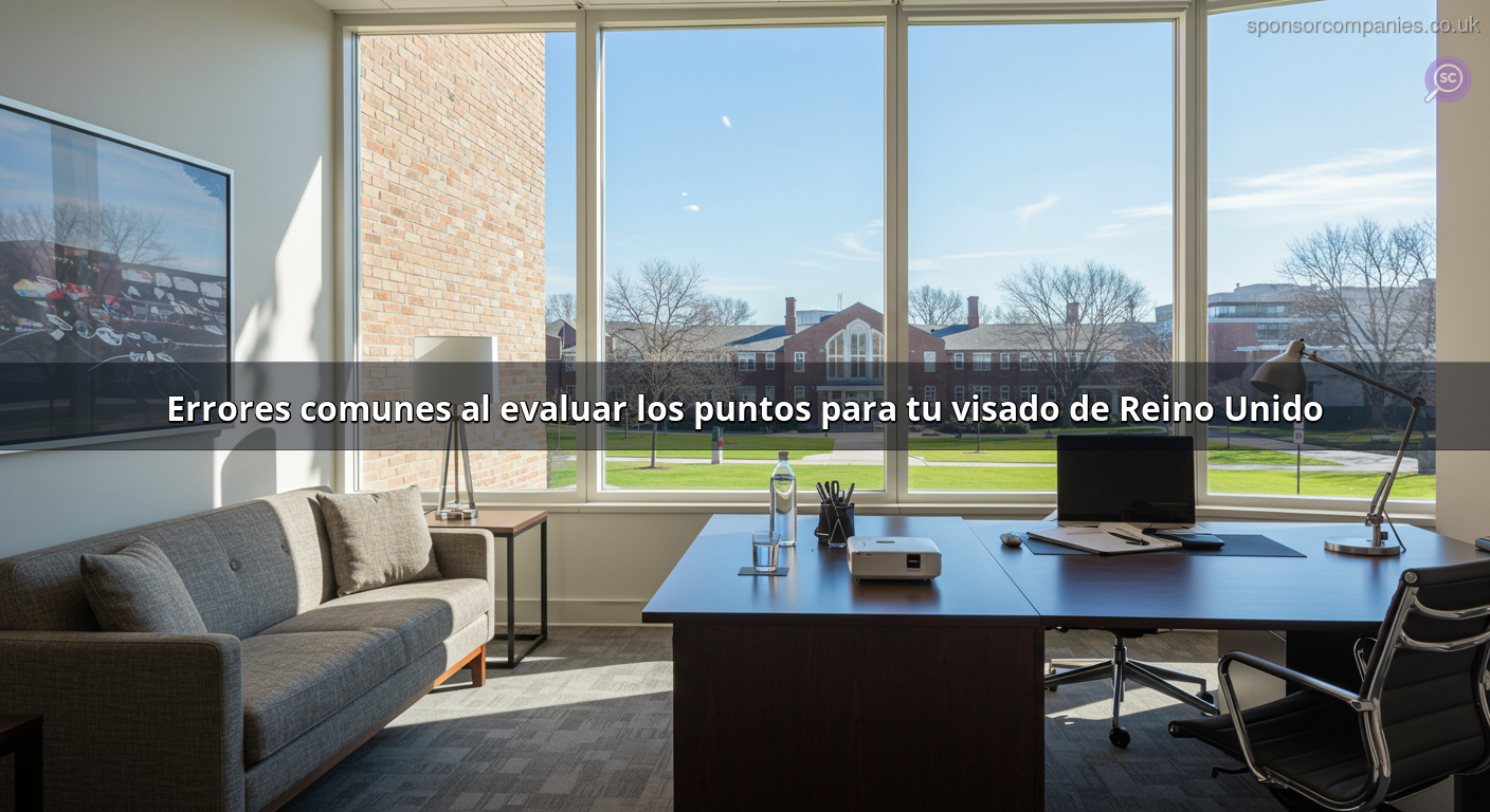 Errores comunes al evaluar los puntos para tu visado de Reino Unido