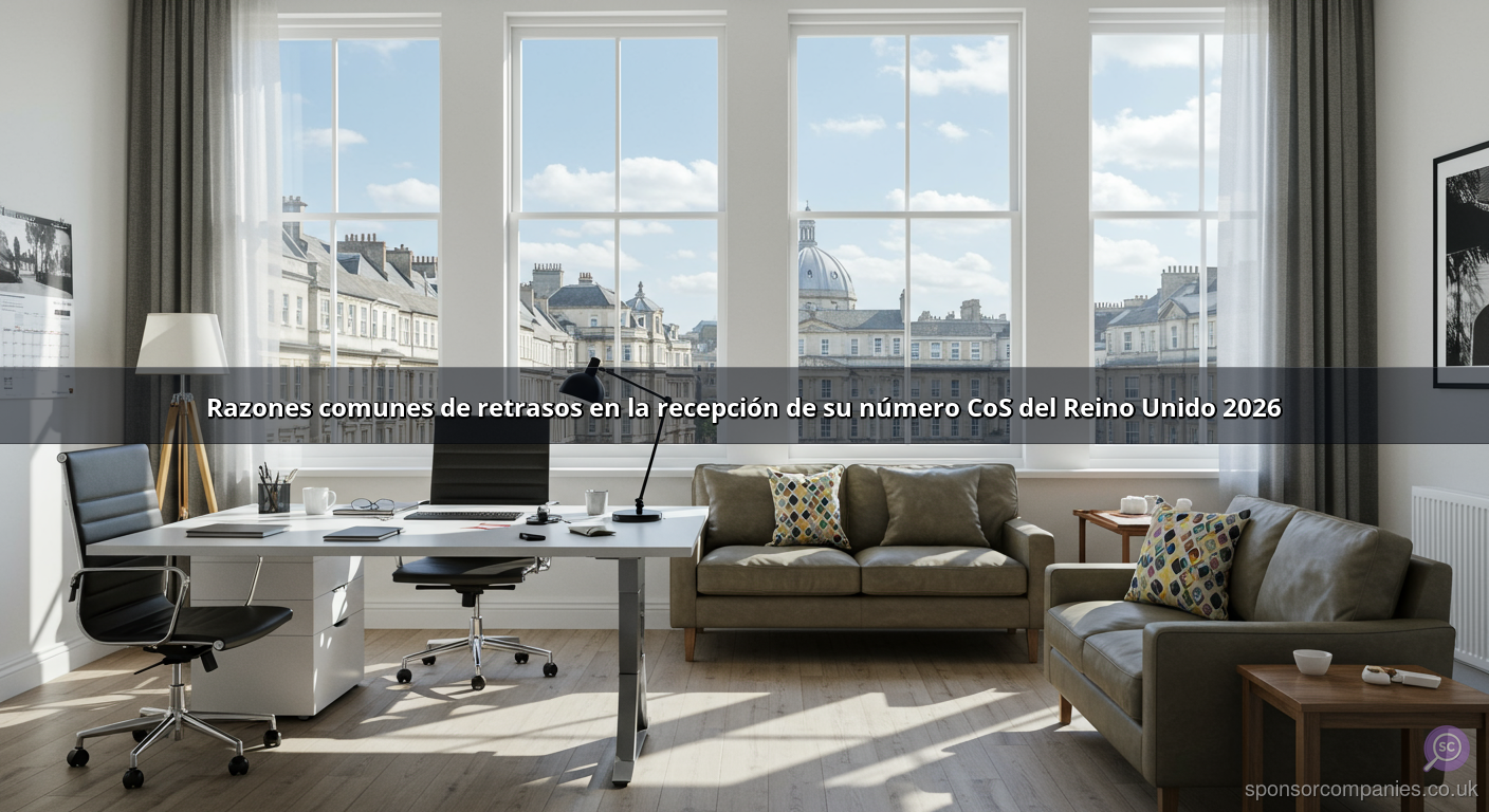 Razones comunes de retrasos en la recepción de su número CoS del Reino Unido 2026