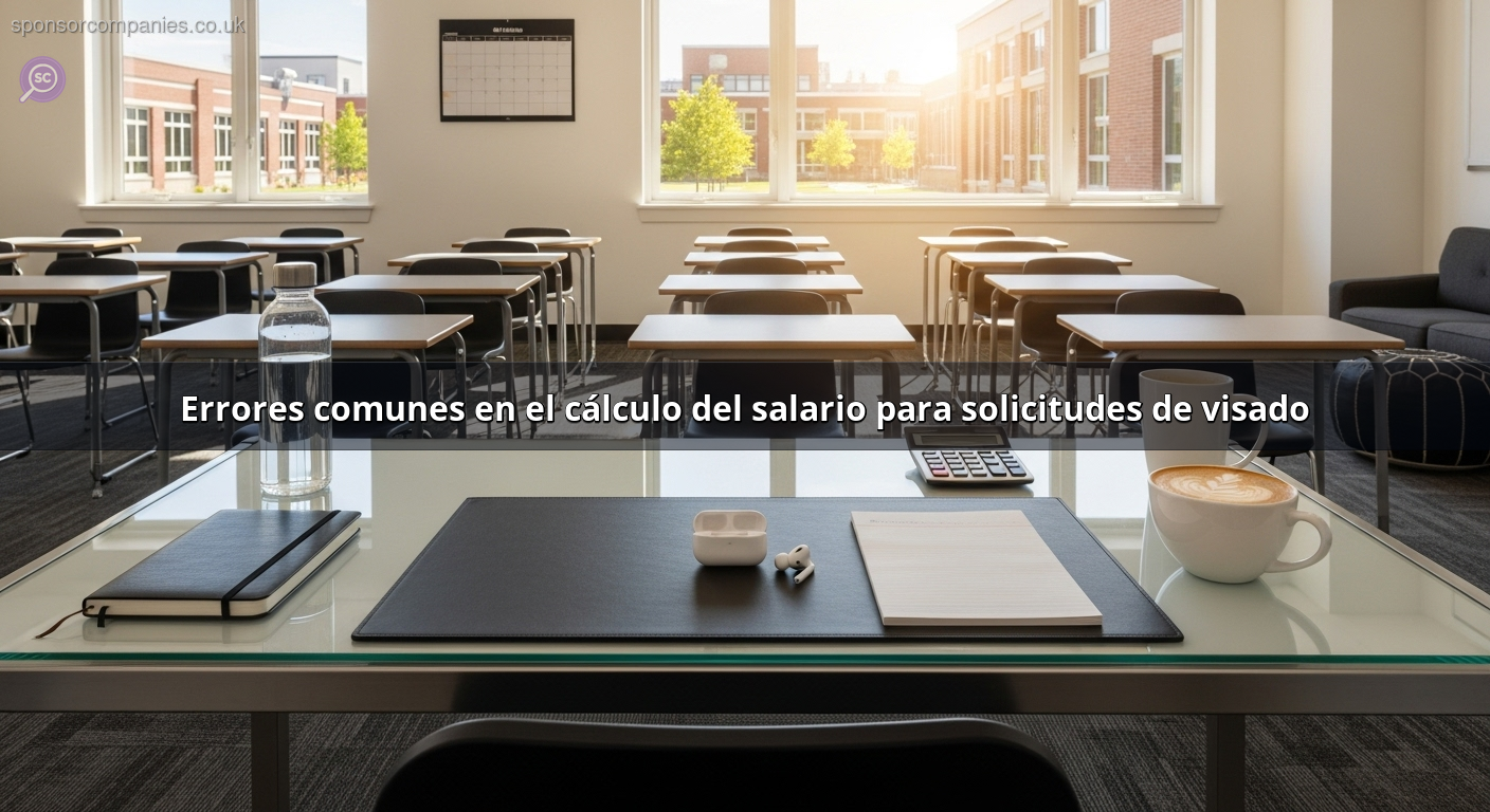 Errores comunes en el cálculo del salario para solicitudes de visado