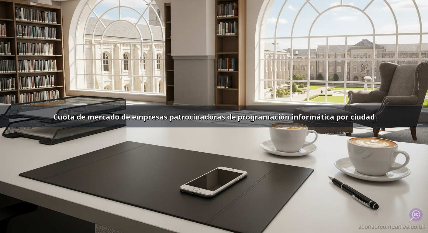 Cuota de mercado de empresas patrocinadoras de programación informática por ciudad