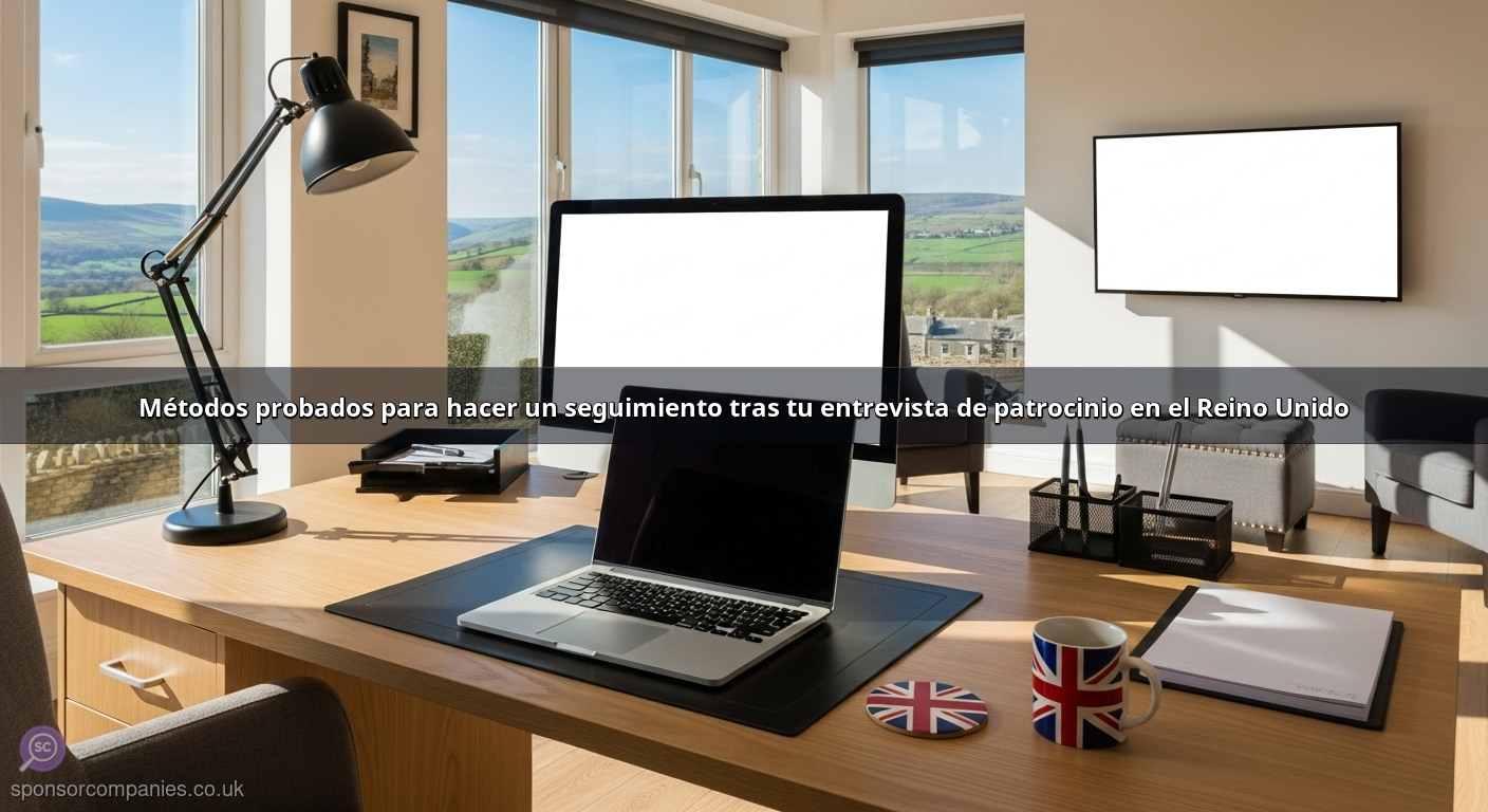 Métodos probados para hacer un seguimiento tras tu entrevista de patrocinio en el Reino Unido