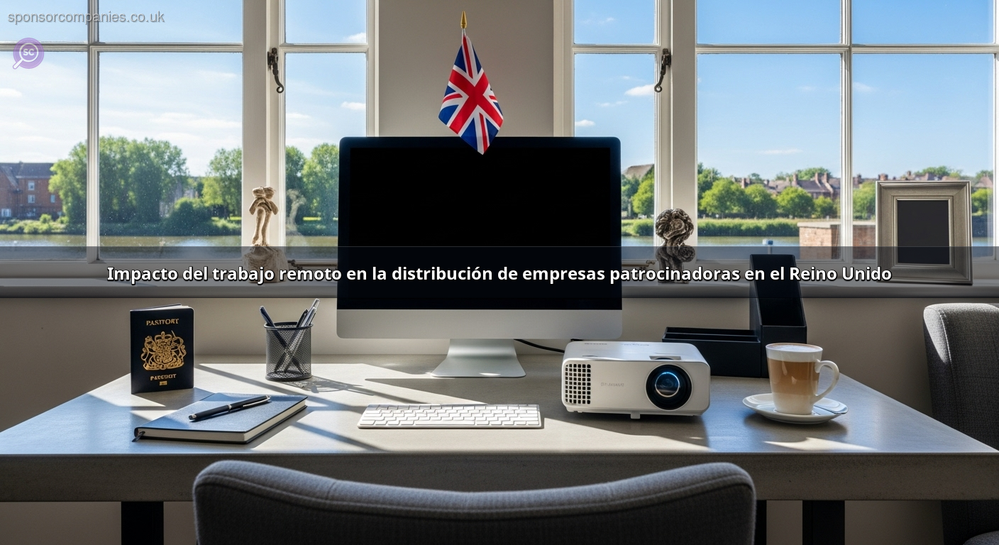 Impacto del trabajo remoto en la distribución de empresas patrocinadoras en el Reino Unido