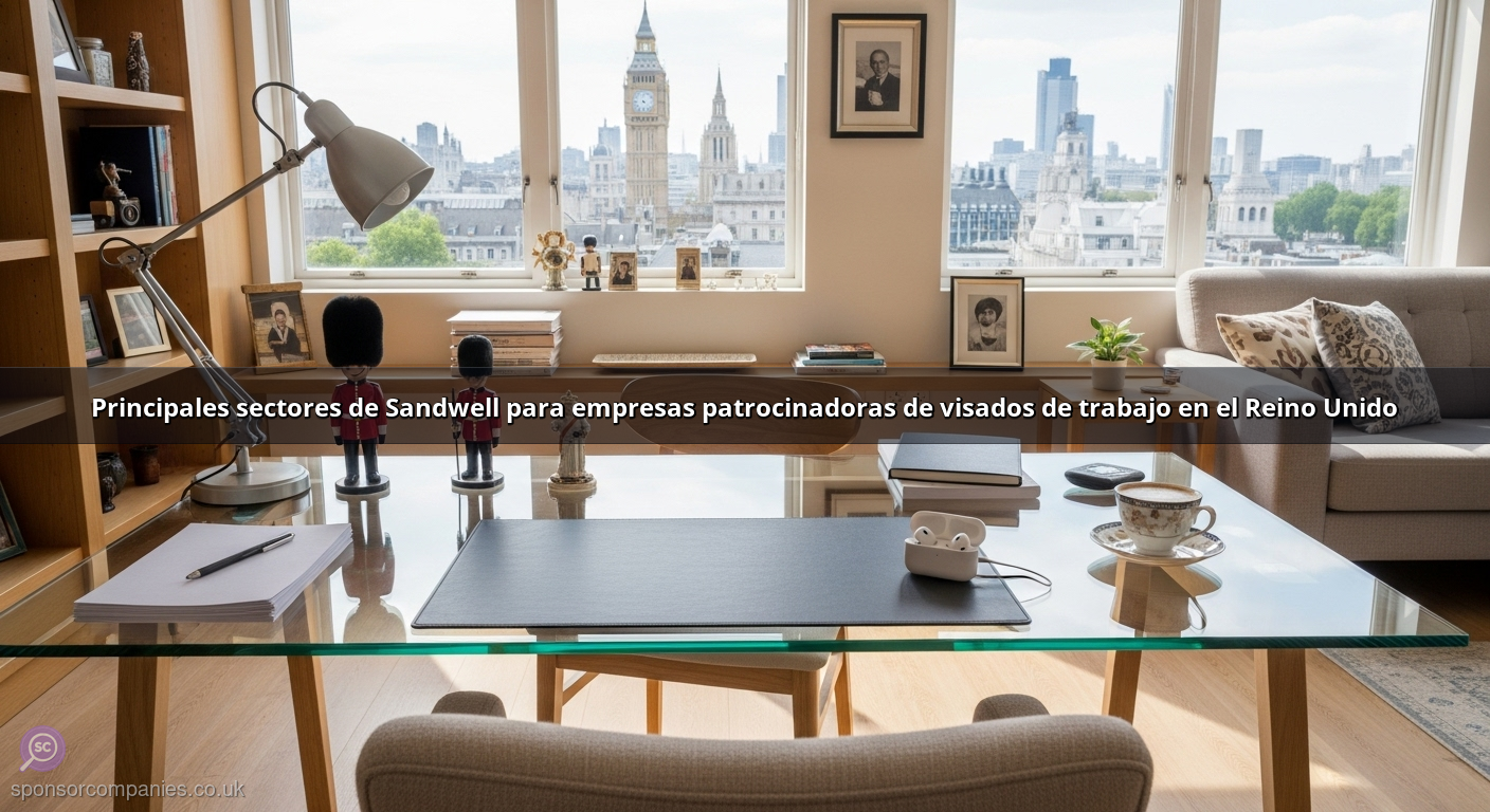 Principales sectores de Sandwell para empresas patrocinadoras de visados de trabajo en el Reino Unido