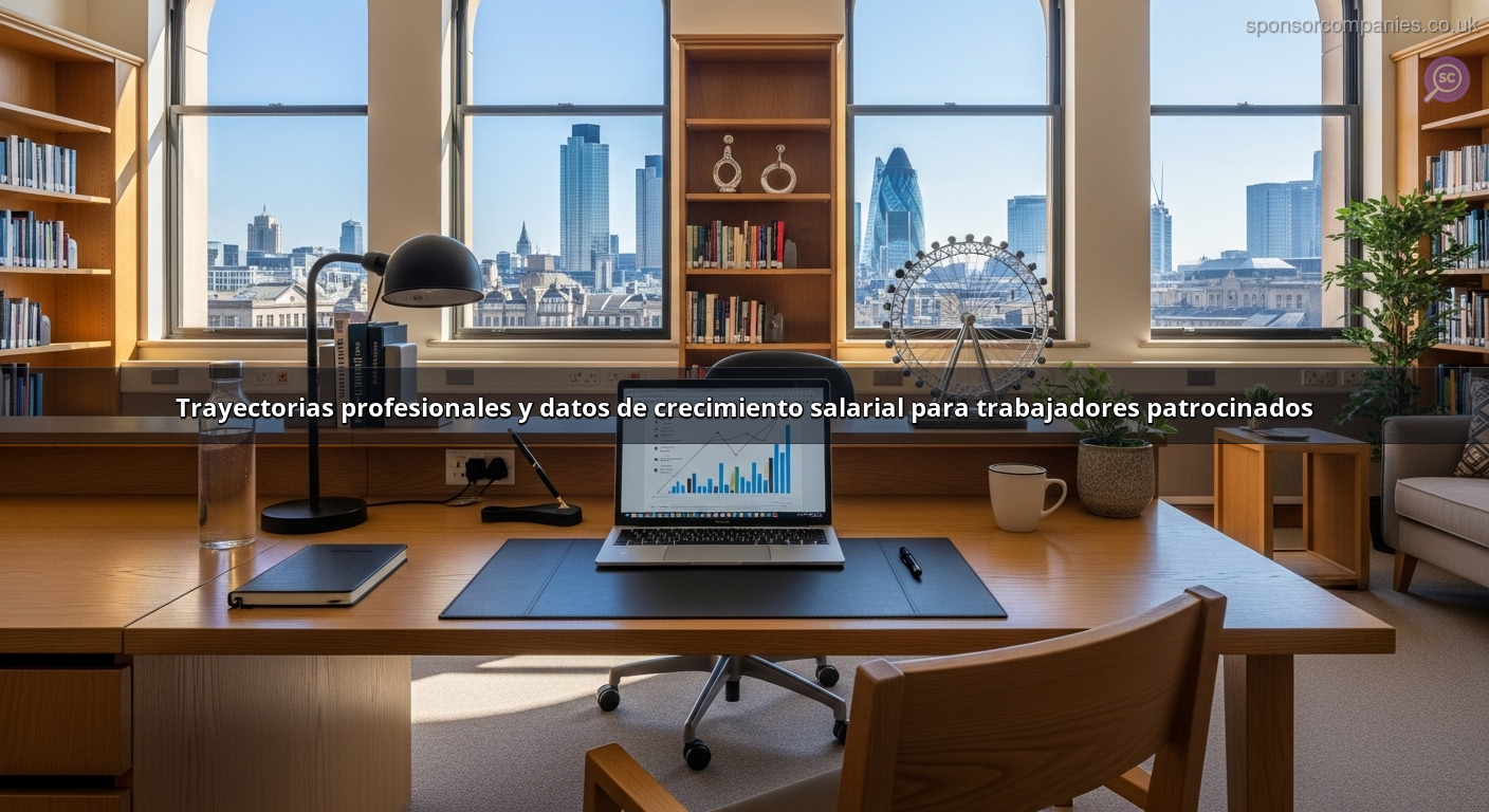 Trayectorias profesionales y datos de crecimiento salarial para trabajadores patrocinados