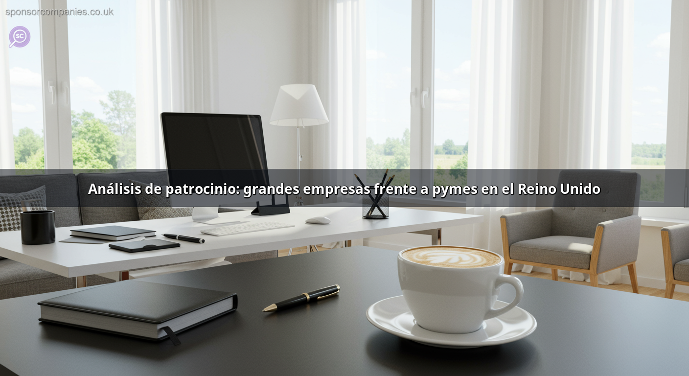 Análisis de patrocinio: grandes empresas frente a pymes en el Reino Unido