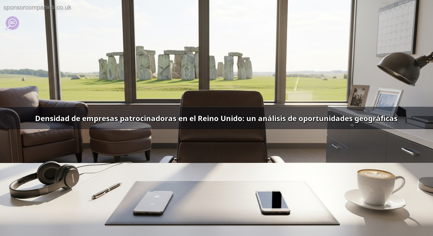 Densidad de empresas patrocinadoras en el Reino Unido: un análisis de oportunidades geográficas