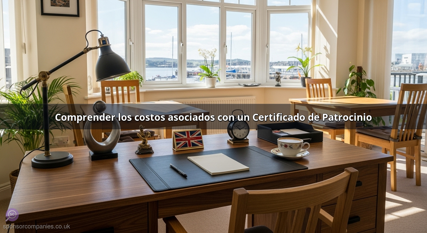 Comprender los costos asociados con un Certificado de Patrocinio