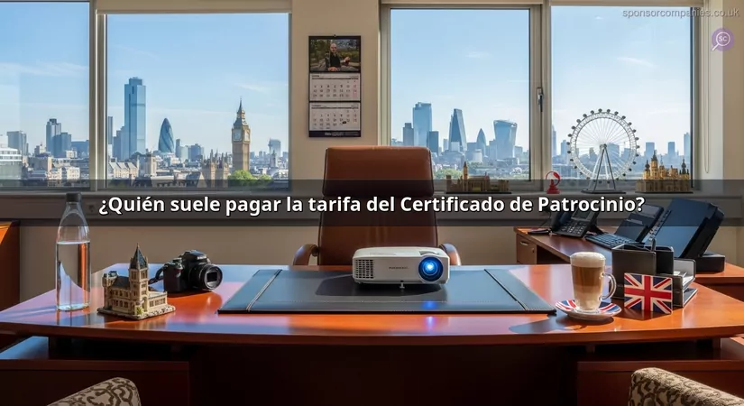 ¿Quién suele pagar la tarifa del Certificado de Patrocinio?