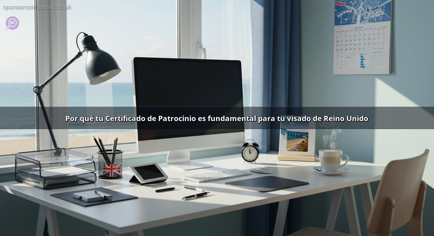 Por qué tu Certificado de Patrocinio es fundamental para tu visado de Reino Unido